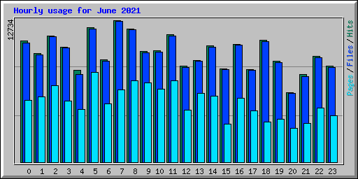 Hourly usage for June 2021