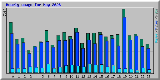 Hourly usage for May 2026